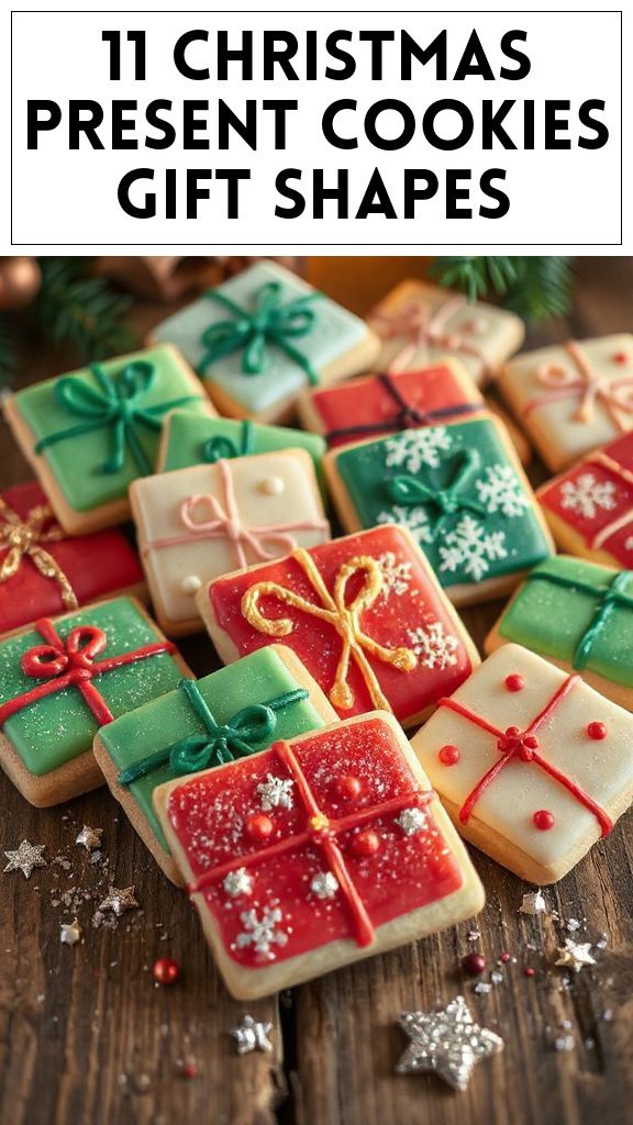 11 Christmas Present Cookies Gift Shapes