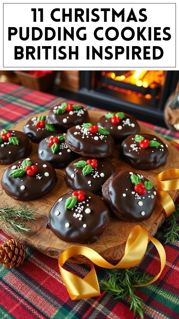 11 Christmas Pudding Cookies British Inspired