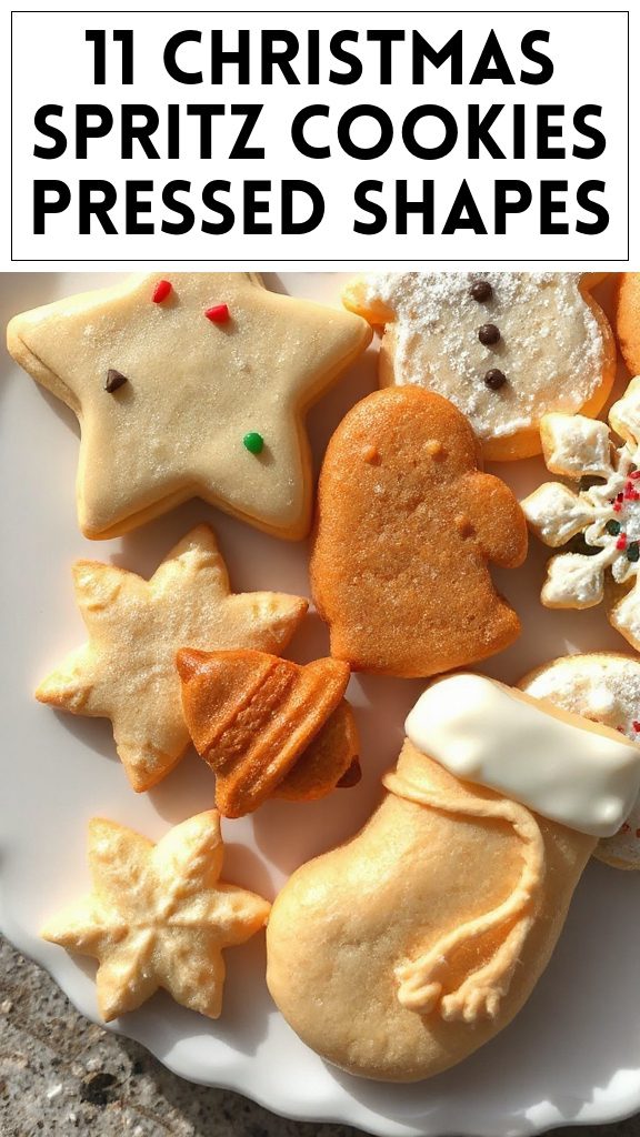 11 Christmas Spritz Cookies Pressed Shapes