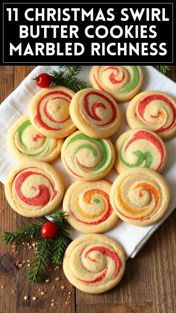 11 Christmas Swirl Butter Cookies Marbled Richness