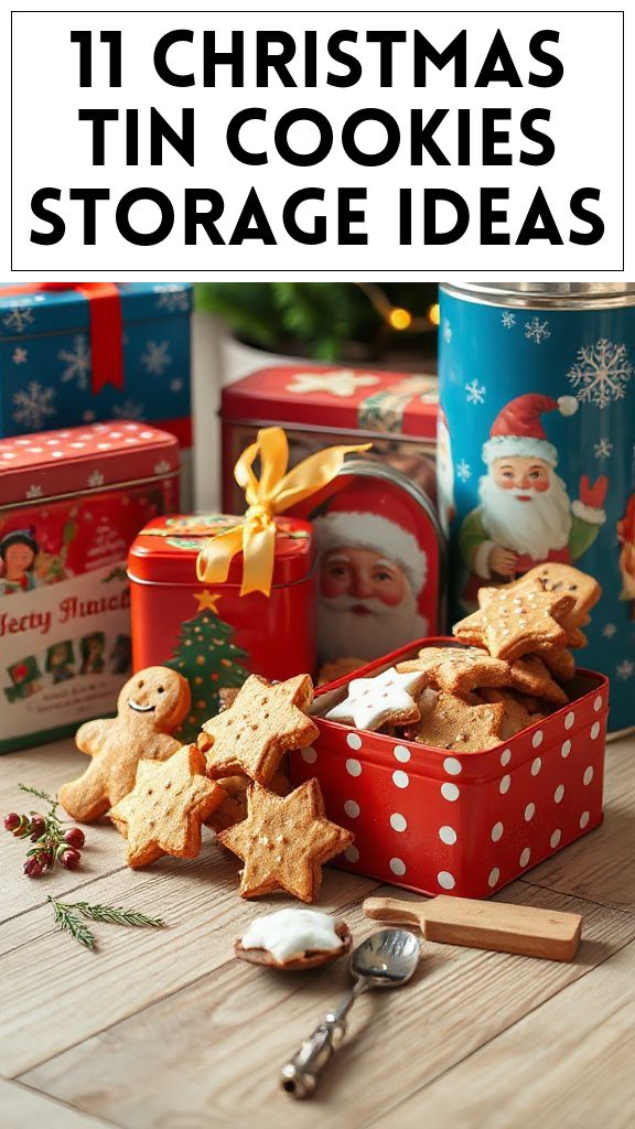 11 Christmas Tin Cookies Storage Ideas