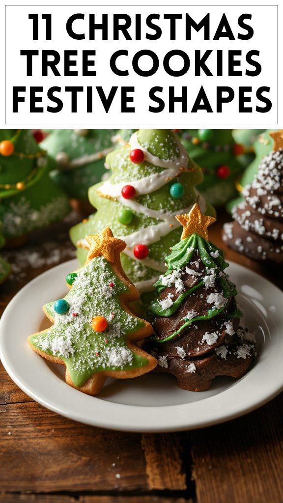 11 Christmas Tree Cookies Festive Shapes