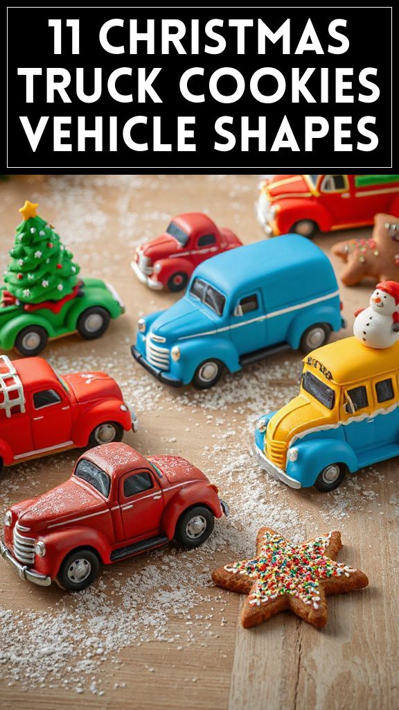 11 Christmas Truck Cookies Vehicle Shapes