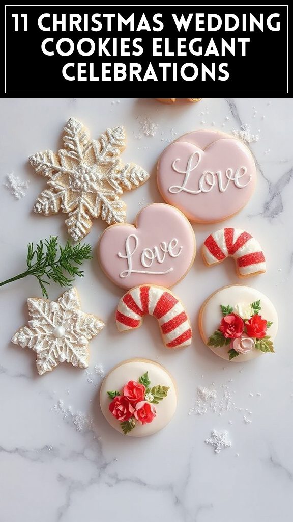 11 Christmas Wedding Cookies Elegant Celebrations