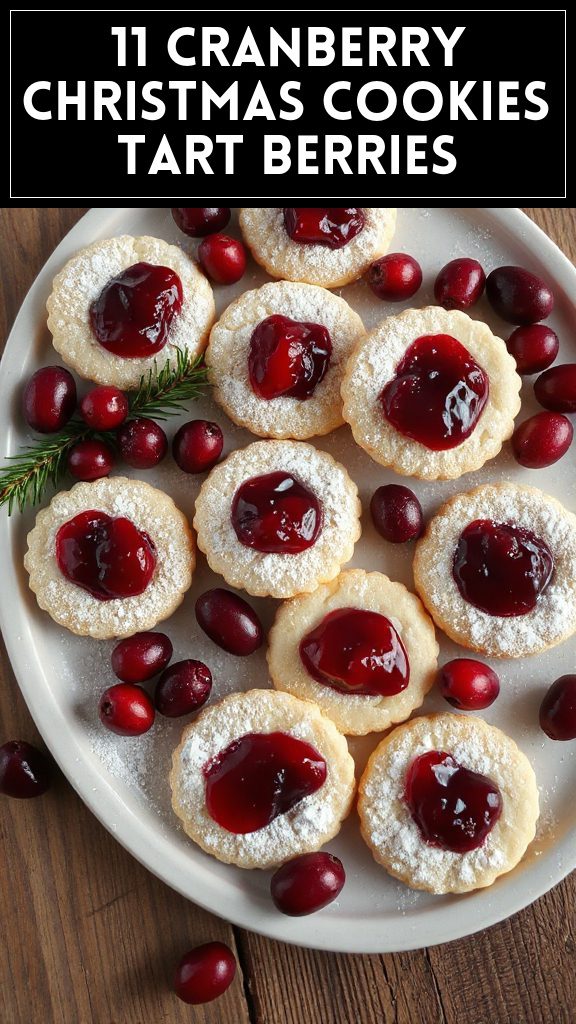 11 Cranberry Christmas Cookies Tart Berries