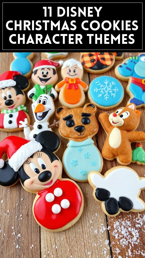11 Disney Christmas Cookies Character Themes
