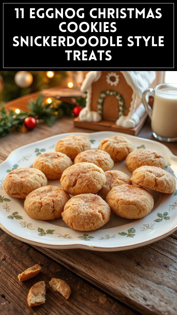 11 Eggnog Christmas Cookies Snickerdoodle Style Treats
