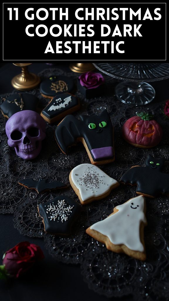 11 Goth Christmas Cookies Dark Aesthetic