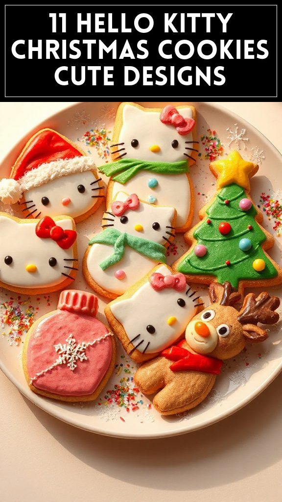 11 Hello Kitty Christmas Cookies Cute Designs