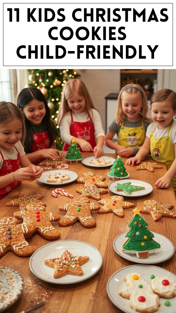 11 Kids Christmas Cookies Child-Friendly
