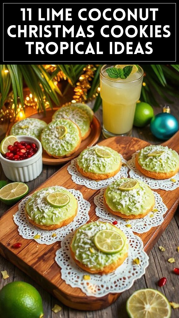 11 Lime Coconut Christmas Cookies Tropical Ideas