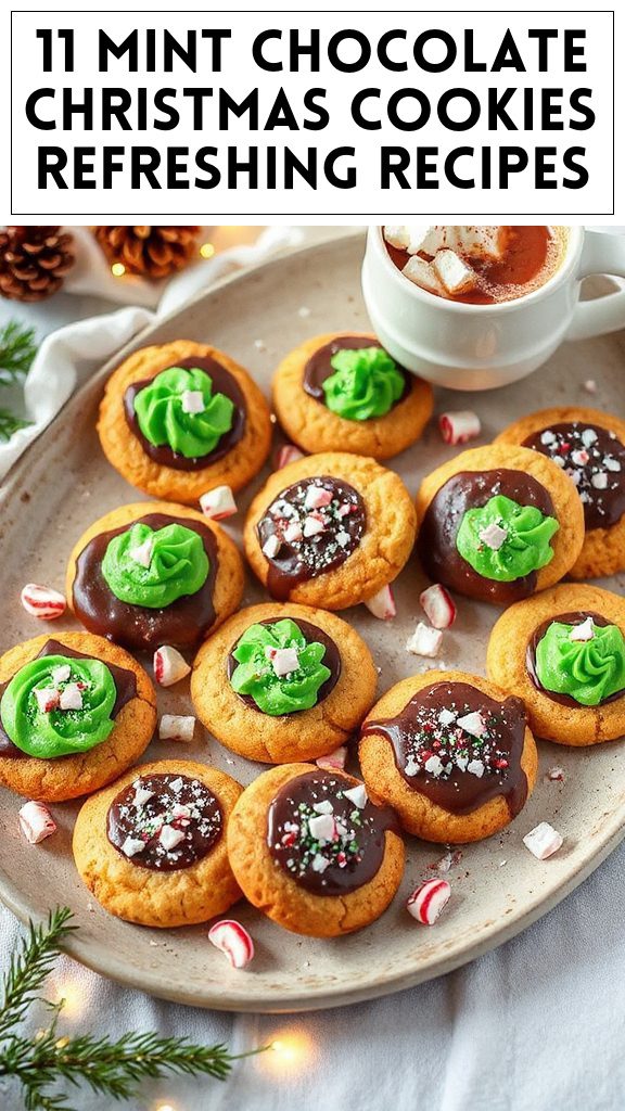 11 Mint Chocolate Christmas Cookies Refreshing Recipes