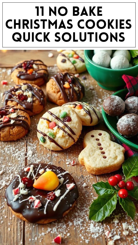 11 No Bake Christmas Cookies Quick Solutions