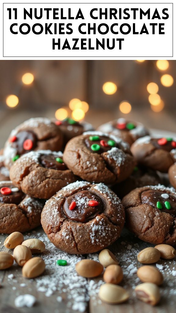 11 Nutella Christmas Cookies Chocolate Hazelnut