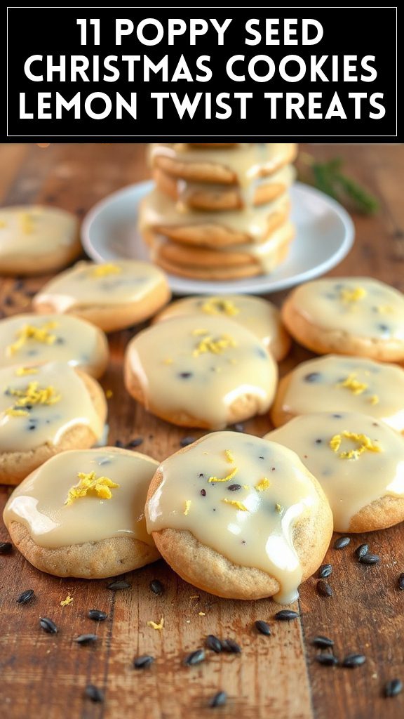 11 Poppy Seed Christmas Cookies Lemon Twist Treats