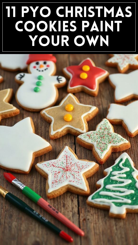 11 PYO Christmas Cookies Paint Your Own