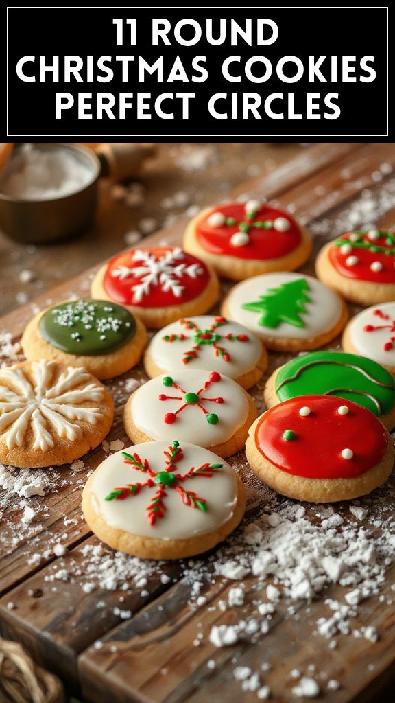 11 Round Christmas Cookies Perfect Circles