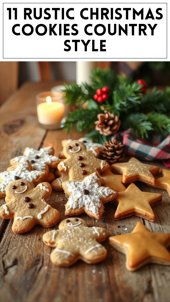 11 Rustic Christmas Cookies Country Style