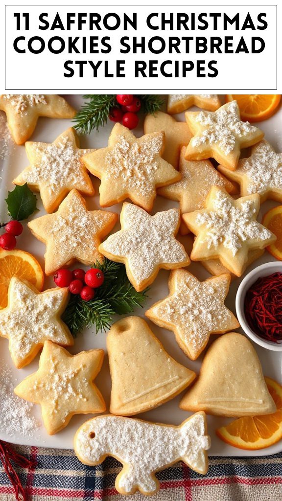 11 Saffron Christmas Cookies Shortbread Style Recipes