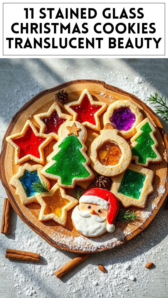 11 Stained Glass Christmas Cookies Translucent Beauty
