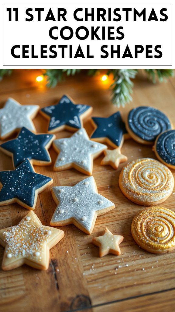 11 Star Christmas Cookies Celestial Shapes