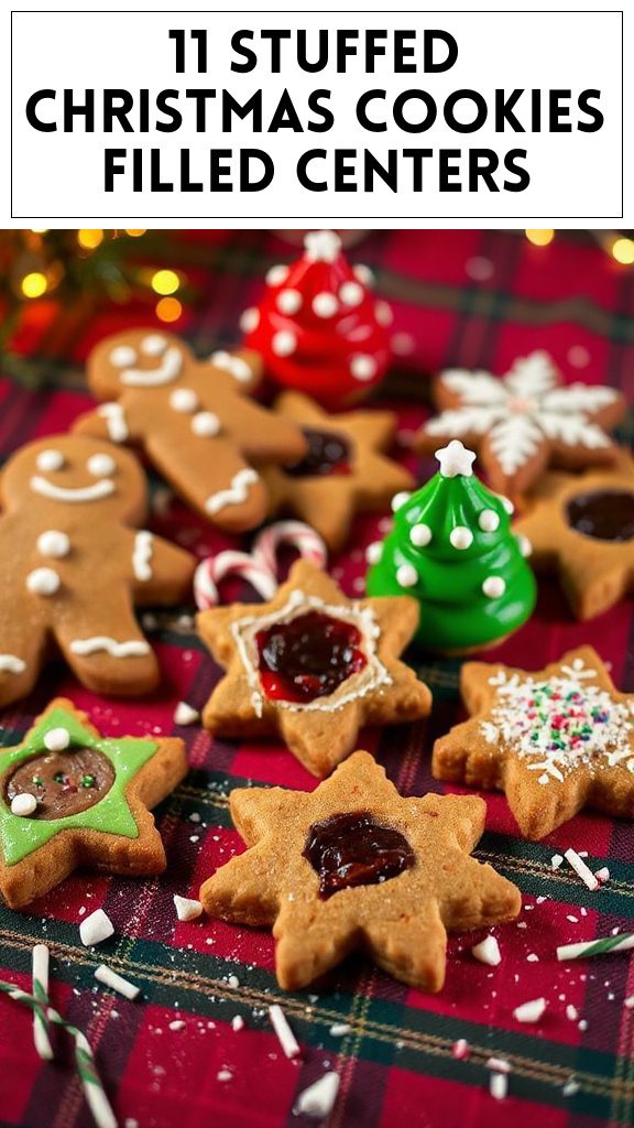 11 Stuffed Christmas Cookies Filled Centers