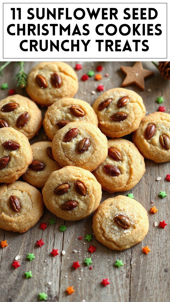 11 Sunflower Seed Christmas Cookies Crunchy Treats