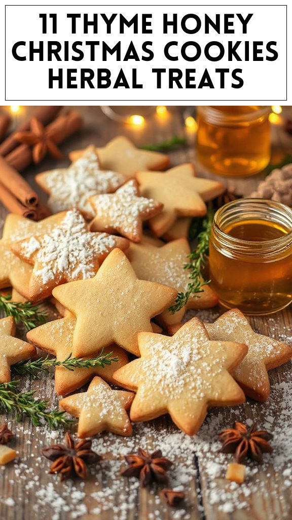 11 Thyme Honey Christmas Cookies Herbal Treats
