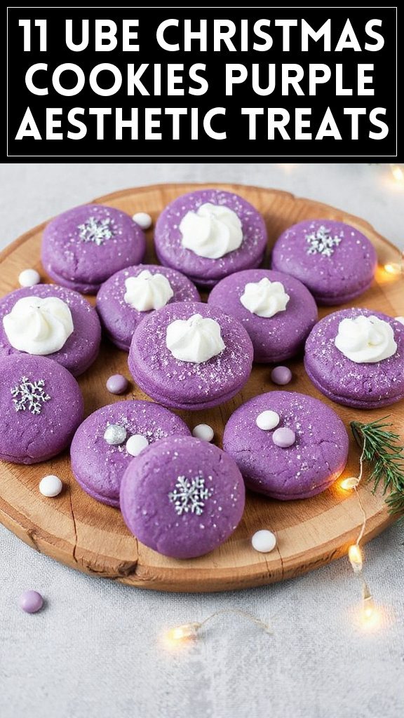 11 Ube Christmas Cookies Purple Aesthetic Treats