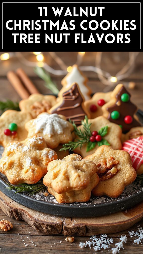 11 Walnut Christmas Cookies Tree Nut Flavors