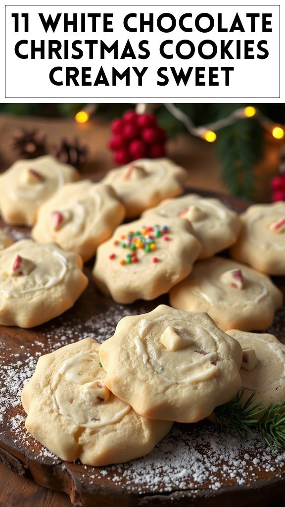11 White Chocolate Christmas Cookies Creamy Sweet