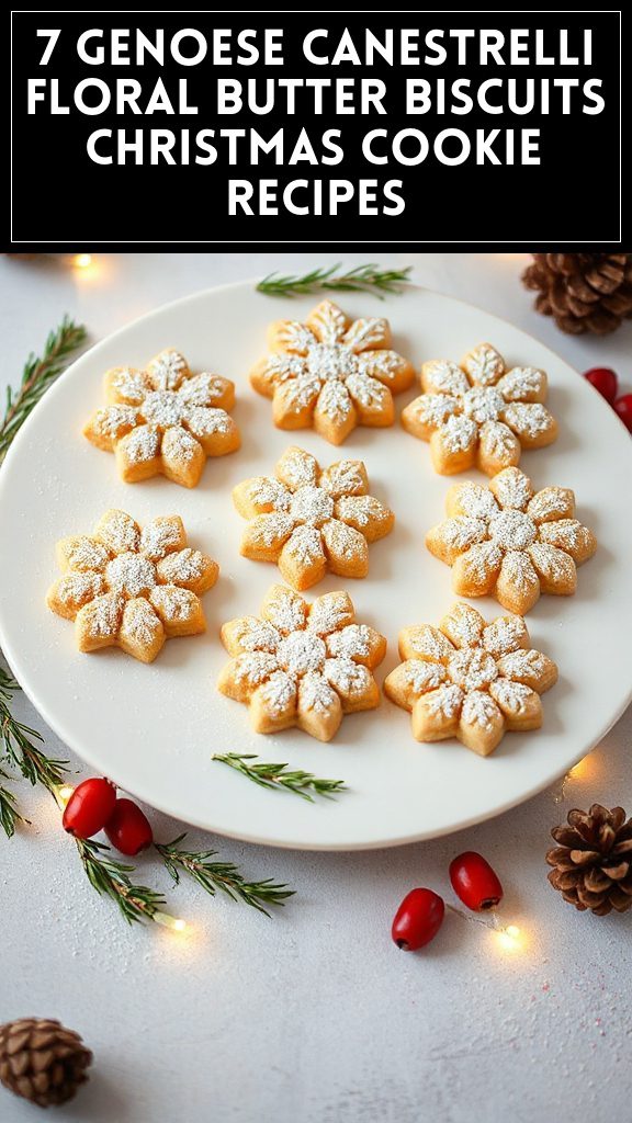 7 Genoese Canestrelli Floral Butter Biscuits Christmas Cookie Recipes
