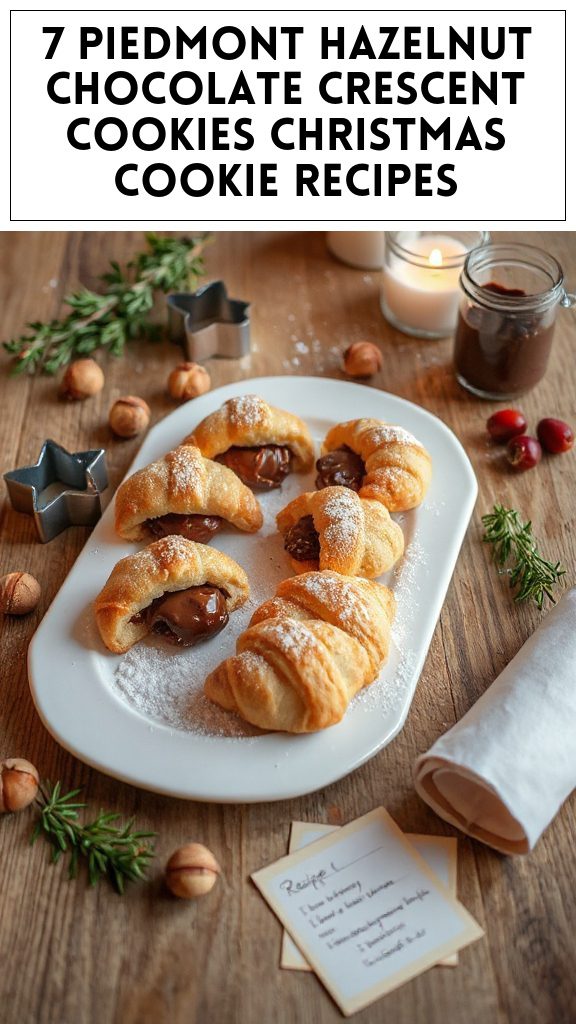 7 Piedmont Hazelnut Chocolate Crescent Cookies Christmas Cookie Recipes