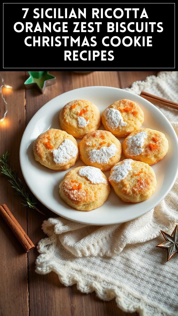 7 Sicilian Ricotta & Orange Zest Biscuits Christmas Cookie Recipes