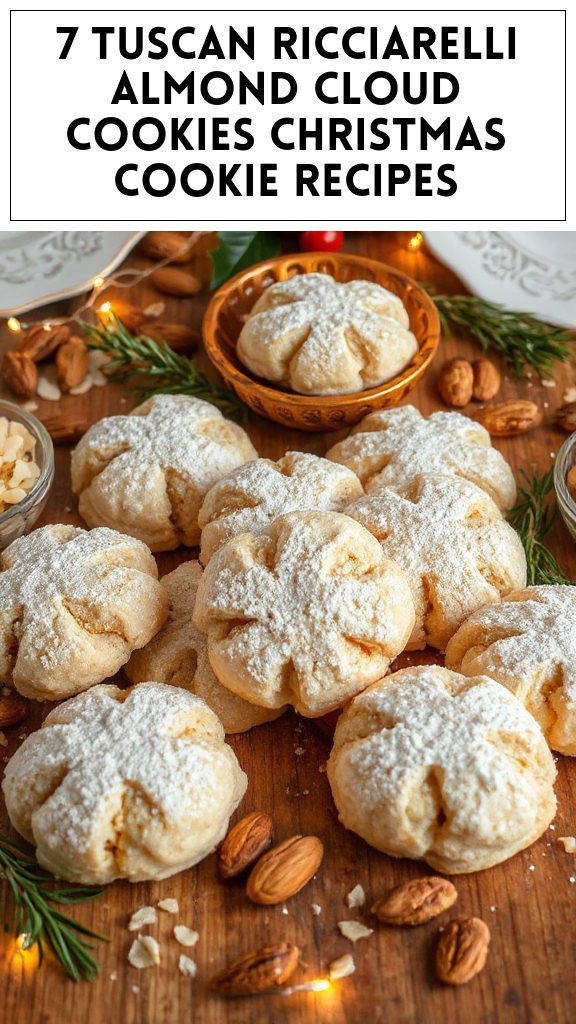 7 Tuscan Ricciarelli Almond Cloud Cookies Christmas Cookie Recipes
