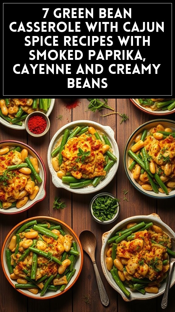 7 Green Bean Casserole With Cajun Spice Recipes With Smoked Paprika, Cayenne and Creamy Beans