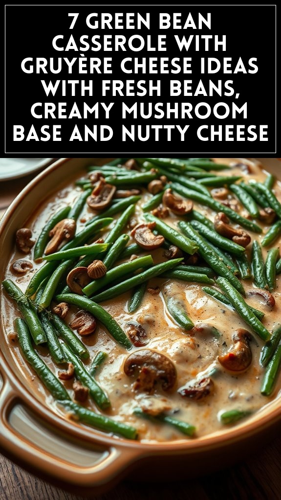 7 Green Bean Casserole With Gruyère Cheese Ideas With Fresh Beans, Creamy Mushroom Base and Nutty Cheese