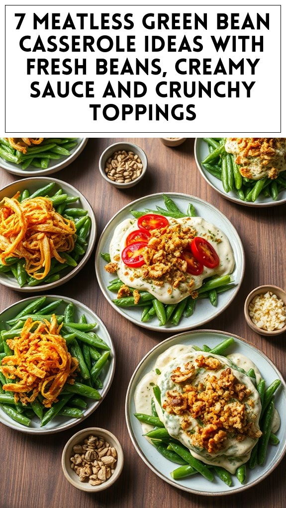 7 Meatless Green Bean Casserole Ideas With Fresh Beans, Creamy Sauce and Crunchy Toppings