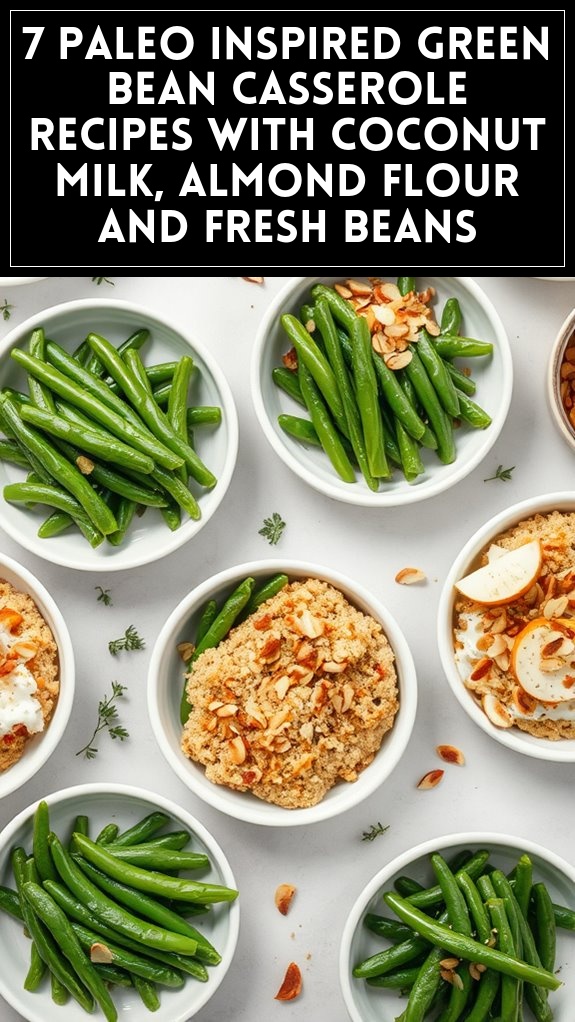 7 Paleo Inspired Green Bean Casserole Recipes With Coconut Milk, Almond Flour and Fresh Beans