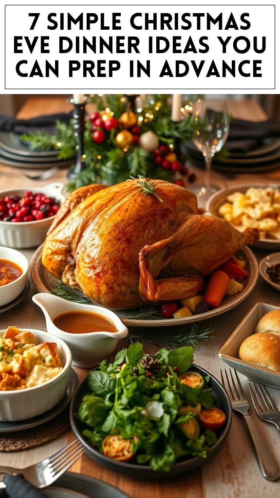 advance prep christmas dinner