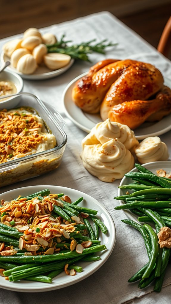 almond crusted green beans recipe