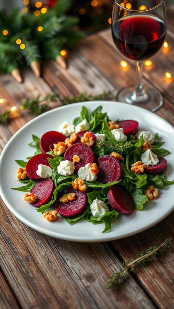 arugula salad with beets