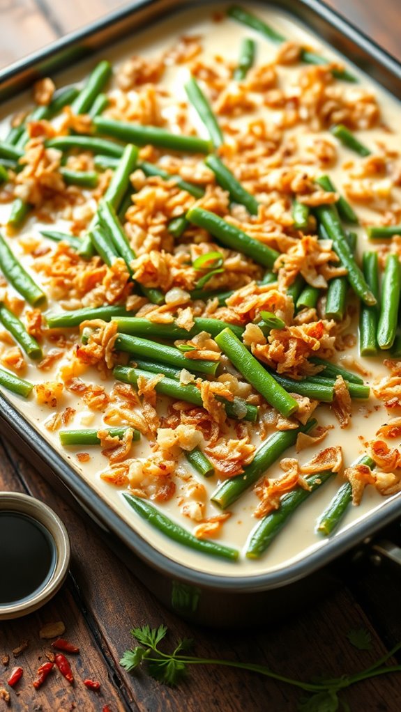asian green bean casserole
