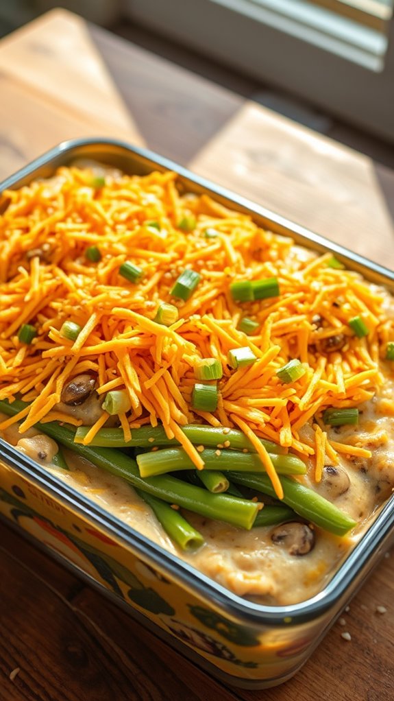 asian inspired green bean casserole