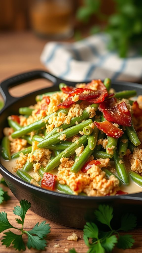 bacon garlic butter green beans