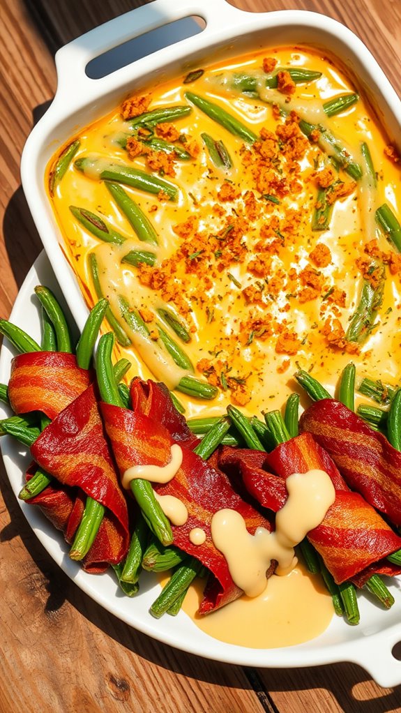 bacon green beans gruy re sauce