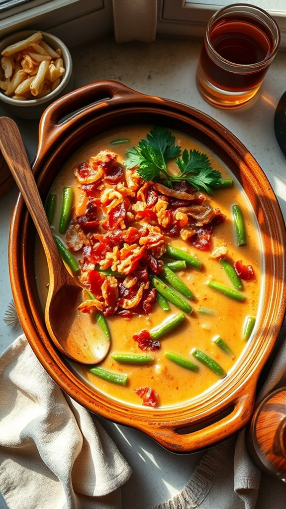 bacon ranch green bean casserole