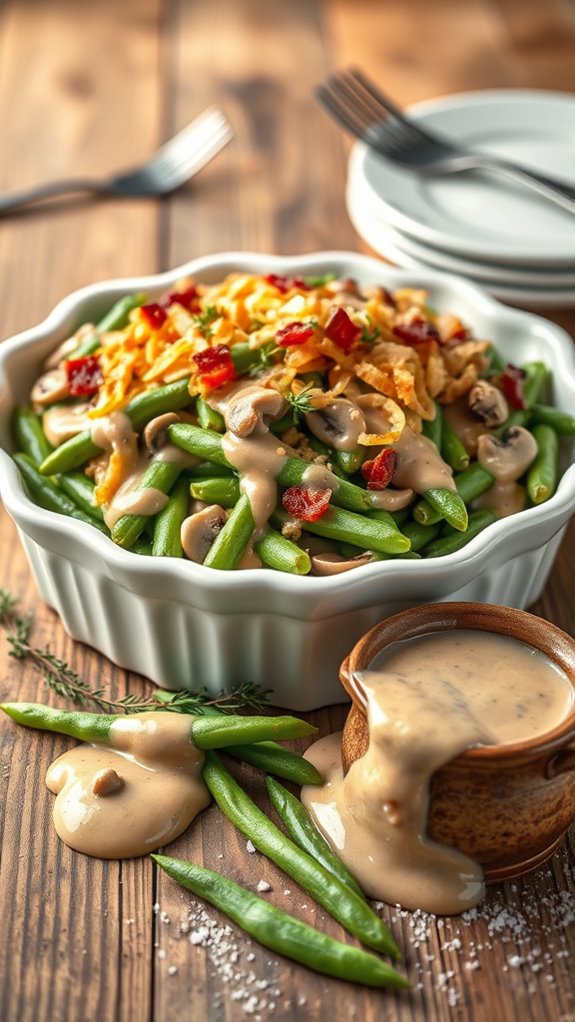bacon ranch green bean casserole