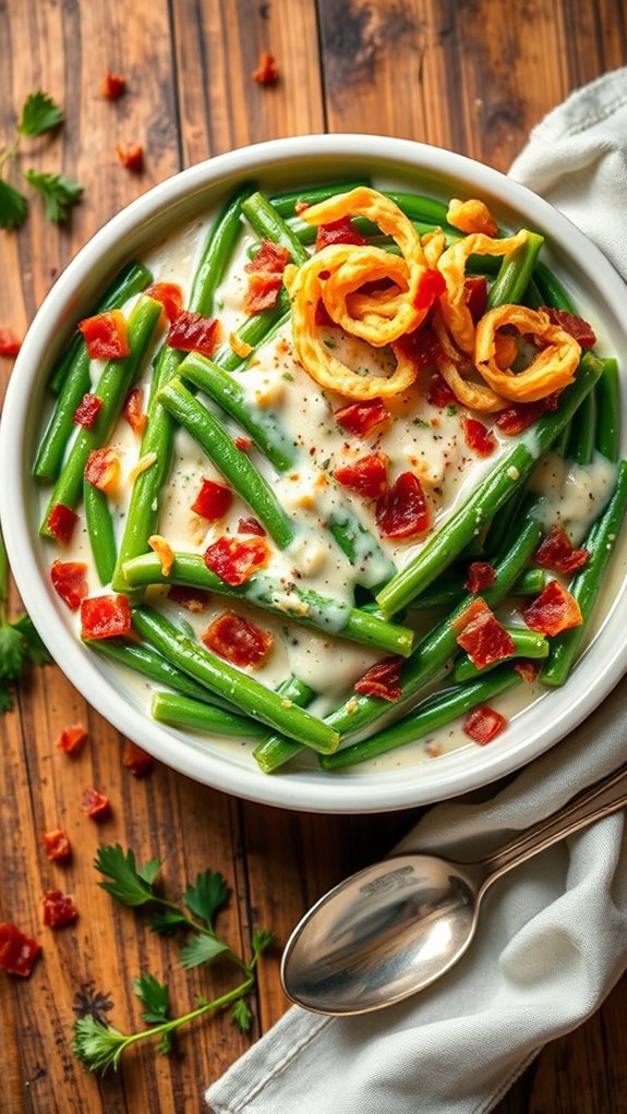 bacon ranch green bean casserole