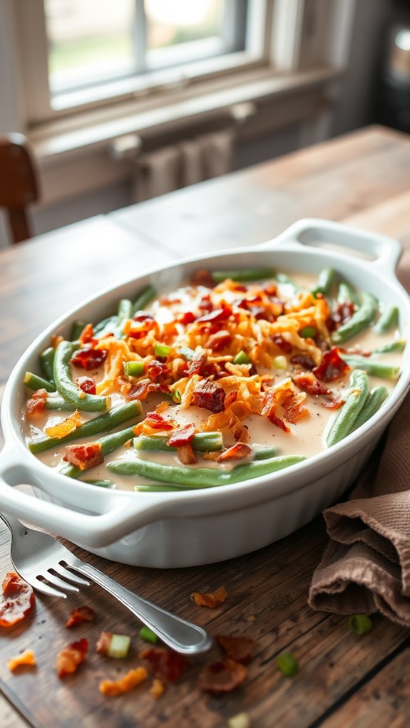 bacon ranch green bean casserole